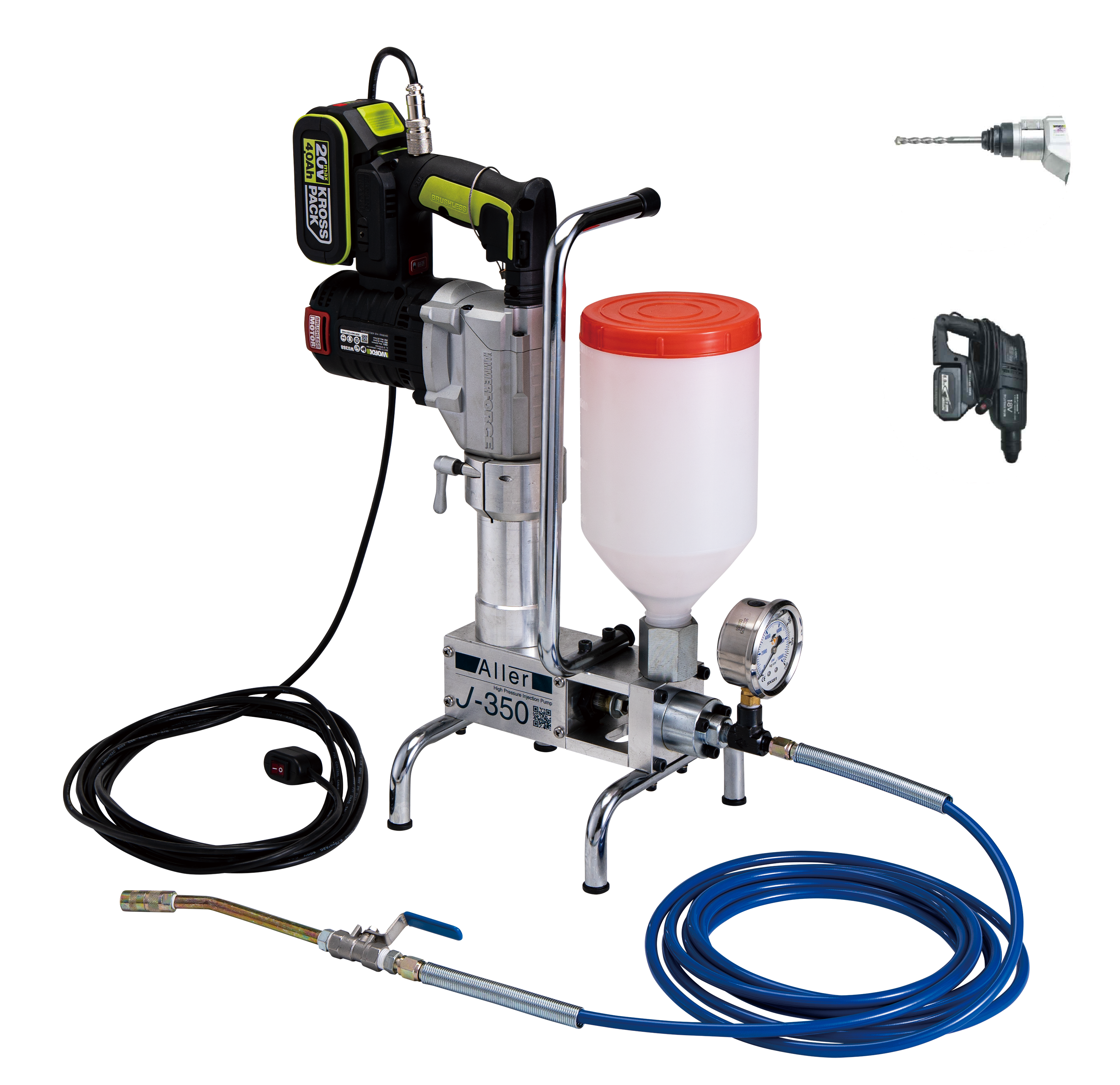 J-350 鋰電兩用型灌注機